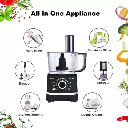 Inalsa Easy Prep_ 800 W Food Processor (Black) Inalsa Easy Prep_ 800 W Food Processor (Black)
